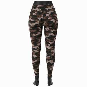 VYRRA INTERNATIONAL Mid Waist Full Length Breathable Stretch Knitted <b>Leggings</b> for Women All Seasons Spandex/<b>Polyester</b> - Product Image 4