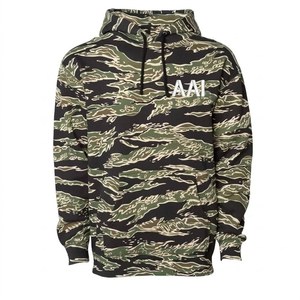 Men Custom Logo Camouflage Pullover Hoodies 100% Heavy Fleece Sweatshirt Camo Print Private <b>Label</b> OEM ODM Manufacturer USA - Product Image 1