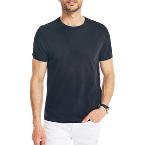 Men's Solid Color Short Sleeve O-Neck T-<b>Shirt</b> Regular Fit 100% Cotton Jersey Knitted Casual Wear - Product Image 4