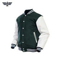 Veste de baseball en cuir PU coupe-vent pour homme, rouge et blanc, col rond, fermeture éclair, streetwear, hiver