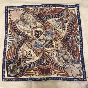 Wholesale Personalized Satin Printed <b>Scarf</b> Fabric for European Israel Island Brand Label Advertising Promotion Corporate Gifts - Product Image 4