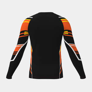 T-shirt de compression professionnel unisexe à manches longues pour BJJ MMA, polyester/spandex, écologique, 300g - Product Image 4