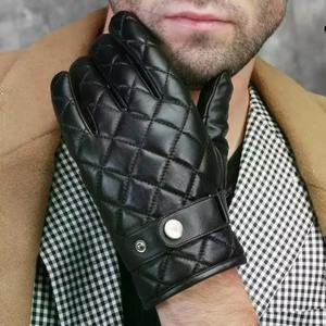 Warm Genuine Leather Winter <b>Gloves</b> for Men Thermal Lined Cold Weather <b>Gloves</b> for Outdoor Work Driving and Travel - Product Image 5