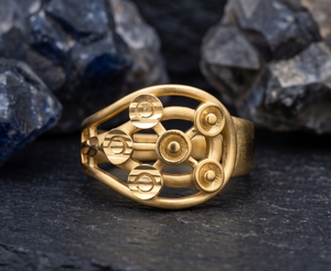 DIVYORO แหวนผู้หญิงชุบทอง 22k ลายคลาสสิค - Product Image 4