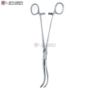 Pinza Vascular Quirúrgica Mayo Guyon Premium de 9 1/4 Pulgadas, Instrumentos de Hemostasia, Mandíbulas Curvas Dobles Manuales con Puntas Serradas - Product Image 5