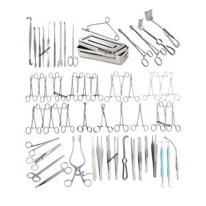 Juego de Instrumentos Quirúrgicos Básicos, 65 Instrumentos Quirúrgicos de Grado Médico, Acero Inoxidable de Grado Quirúrgico, Fabricado por Wenquar - Product Image 1