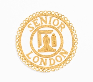Masonic Apron Badges hand embroidered gold and silver bullion - Product Image 6