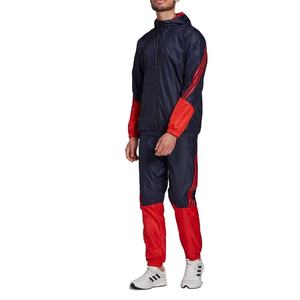 Conjunto de Ropa Deportiva para Hombre, Estilo Urbano, Ligero y Ecológico, con Capucha, Chaqueta Cortavientos, Conjunto Deportivo Elegante para Correr, Poliéster/Algodón - Product Image 1