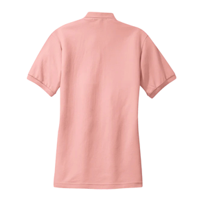 Polo Rosa AKA Silk Touch para Mujer, Suave, de Alto Rendimiento, Manga Corta, con Cuello, Informal, Estilo Griego - Product Image 2
