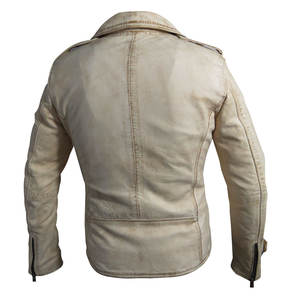 Blouson matelassé en gros, veste d'hiver, blouson de moto slim en cuir pour homme, respirant, dernier design - Product Image 4