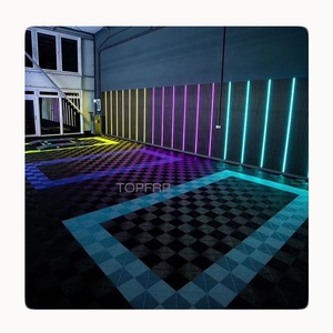 Dalles de sol de garage emboîtables en plastique à prix d'usine, en PP pour drainage, solution de design graphique pour revêtements de sol en vinyle - Product Image 2
