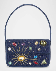 White Beaded Embroidery Shoulder Bag <b>Cute</b> Garden Insect Pattern Caterpillar Butterfly Snail <b>Purse</b> Women Summer - Product Image 5