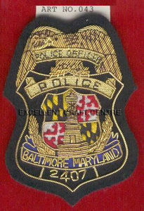 Écusson brodé 3D de haute qualité, personnalisé, à coudre, en tissu, design circulaire de luxe, pour les États-Unis, Baltimore, Maryland 43 - Product Image 6