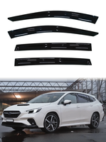 Pare-soleil de fenêtre de porte de voiture Subaru Levorg 2021 et plus, protection contre la pluie, GCS SB1005, fabriqué en acrylique, ruban adhésif double face, ventilation