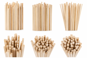 Varillas de Madera de Pino Cuadradas, Palitos Naturales para Manualidades, Extremos Lisos, Proyectos de Bricolaje, Decoración, Manualidades, Modelos, Marca EFS - Product Image 2