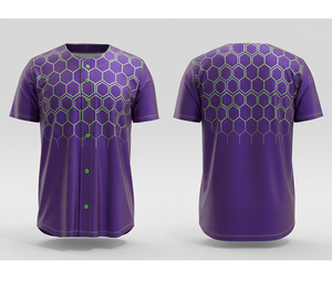 Uniforme de Equipo de Béisbol, Sublimación Completa, Diseño Personalizado |   Uniforme de Béisbol para Equipo con Logotipo y Números Personalizados |   Poliéster Transpirable - Product Image 6