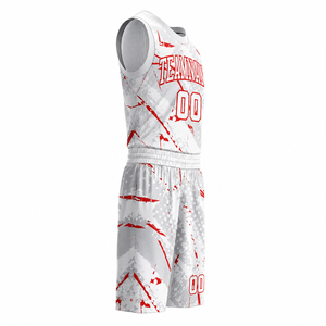 Tenues de basketball entièrement personnalisées, ensemble maillot et short personnalisés, maillot en mesh respirant et à séchage rapide pour le sport - Product Image 2