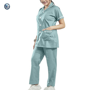 Conjuntos de uniformes sanitarios para mujer, para personal hospitalario, tela suave, estilo profesional de enfermería. - Product Image 4