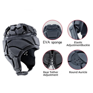 Casco de rugby personalizado para equipos deportivos, equipo de entrenamiento ligero, casco de rugby duradero, transpirable, para deportes atléticos. - Product Image 3