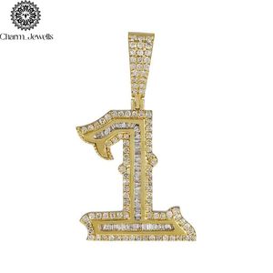 Charm_Jewells Breloque de luxe plaquée or avec moissanite, style Hip Hop, certifiée IGI, sertie clos, taille brillant, unisexe, pour usage quotidien - Product Image 3