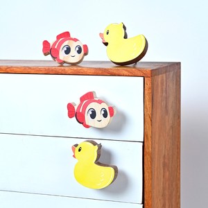 Nouvel Arrivage Poignées de tiroir et de commode pour enfants en bois d'acacia, motif canard, de haute qualité, durables, pour chambre et villa, style contemporain - Product Image 5