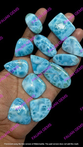 Piedras Preciosas de Larimar FAIJAN GEMS AAA de Primera Calidad, Cabujones de Diferentes Formas, Tamaños Personalizados, Piedras Sueltas Naturales Hechas a Mano, Certificadas, MOQ Bajo - Product Image 2