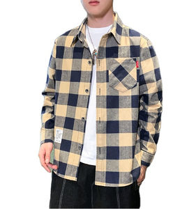 Camisas a Cuadros de Manga Larga para Hombre, Primavera 2026, Nuevo Producto, Camisa de Franela Clásica y Elegante - Product Image 1