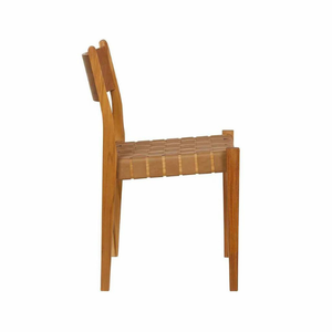 Fauteuil en rotin avec structure en teck pour salle à manger et décoration intérieure de style moderne - Product Image 5