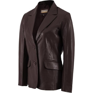 Manteau long classique en cuir véritable pour femme – Veste d'extérieur élégante et sur mesure pour l'hiver – Vêtement personnalisé de qualité supérieure - Product Image 3