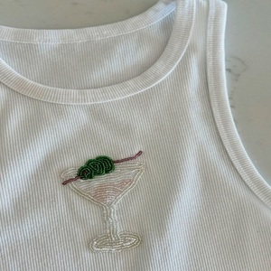Modern Seed Beads Decorated Tank <b>Top</b> With Fashion Appeal Exclusive Beaded Embroidery Tank <b>Top</b> For Premium Collections - Product Image 2
