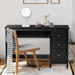 Scrivania Moderna Minimalista in Legno con 3 Cassetti per Ufficio Domestico Studio Pieghevole e Convertibile - Product Image 2