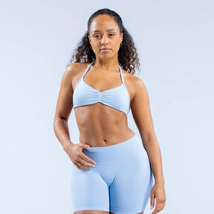 Soutien-gorge de sport en nylon et élasthanne hautement élastique, léger, respirant, réversible, pour le fitness et le yoga - Product Image 1