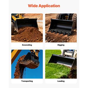 Barra Dentata per Benna a 6 Denti per Caricatore Trattore e Skidsteer, Capacità di Carico 4560 Libbre, in Acciaio, Nuova Condizione - Product Image 6