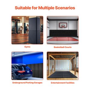 Imbottitura per Pareti da Palestra in Schiuma ad Alta Densità, Spessore 2 Pollici, 60 x 20 Pollici, Tappetino Resistente agli Strappi per Campo da Basket, Attrezzatura Rimovibile per Pareti di Campi Sportivi - Product Image 6