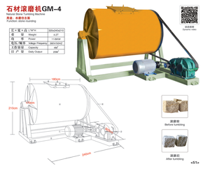 เครื่องขัดหินแบบหมุนสำหรับขัดหินกรวด หินอ่อน และหินธรรมชาติ - Product Image 3