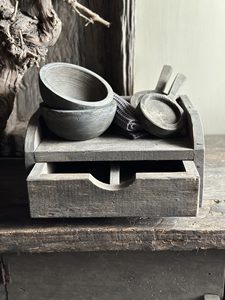 Caja de Almacenamiento de Madera Driftwood Gruttersbak con Cajón, Bandeja Organizadora Rústica Hecha a Mano para Decoración del Hogar y Cocina - Product Image 2