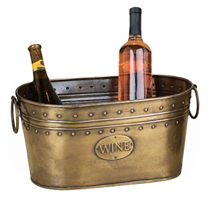 Best Selling Metal Wine Cooler Bucket Rectangle Shape with Dual Handles Rust Resistant for Party Use Wedding Champagne Bucket - Product Image 1