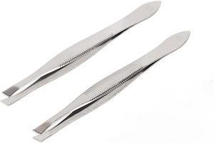 แหนบคิ้วสแตนเลสแบบปรับแต่งได้-สีดำและชมพูที่ทนทาน - Product Image 3