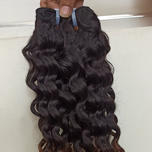 Extensions de cheveux humains bouclés bruts, qualité cuticule alignée, tissage en spirale, mèches de cheveux bouclés Hir - Product Image 1