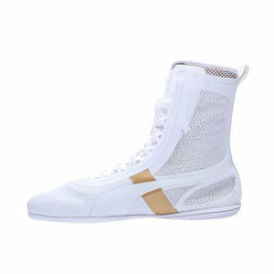 Botas de Kick Boxing Ligeras para Hombre, de Alta Calidad, con Diseño de Logotipo Personalizado, Zapatos de Lucha Libre de Cuero Ligero - Product Image 3