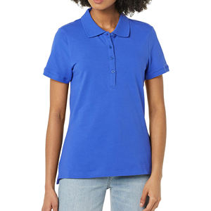 Chemises polo pour femmes, coupe classique, vente en gros, design classique, tissu en coton doux, manches courtes, polos décontractés, design de logo personnalisé - Product Image 4