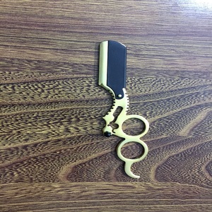 Nouvelle Arrivée Rasoir Droit en Acier Inoxydable, Couteau Pliant pour la Coupe de la Barbe, Rasoir de Rasage pour Hommes, Rasoir de Barbier - Product Image 2