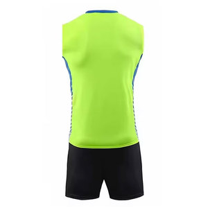 Uniforme de volley-ball sans manches à col en V, 100 % polyester, respirant, avec logo personnalisé de haute qualité, pour ensembles de vêtements de sport unisexes - Product Image 3