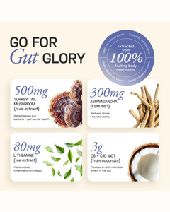 Mélange de café aux champignons Turkey Tail, boisson naturelle quotidienne pour une énergie douce, une meilleure concentration et un soutien au bien-être - Product Image 3