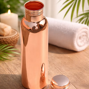 ขวดน้ำทองแดงคุณภาพสูงรุ่นใหม่ ขายดี ป้องกันการรั่วซึม เป็นมิตรกับสิ่งแวดล้อม สำหรับผู้ใหญ่ ปากกว้าง ปลอดภัยสำหรับน้ำเดือด - Product Image 1