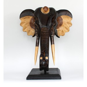 Sculpture de tête de lion en pierre, statue de jardin, vente en gros, Moradabad, Inde - Product Image 3