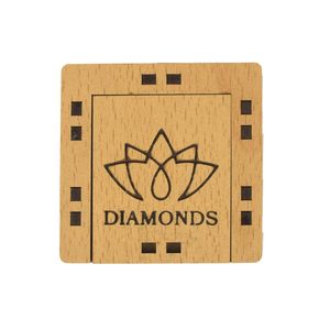 กล่องใส่แหวนคู่ไม้พรีเมียมบุผ้ากำมะหยี่ – กล่องโชว์และกล่องของขวัญสุดหรูสำหรับแหวนหมั้นหรือแหวนแต่งงาน กล่องไฟสำหรับแหวน - Product Image 2