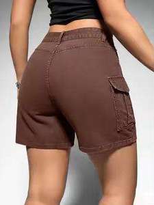 Customized Design Breathable Wholesale Women <b>Shorts</b> Breathable high waist women denim <b>shorts</b> slim fit women denim <b>Shorts</b> - Product Image 2