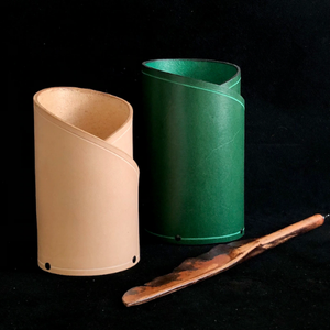 Al-Amir Handmade Handcrafted Leather Pencil Cup <b>Desk</b> Pen Holder Organizer Stationery Office School Accessory Corporate Gift - Product Image 6