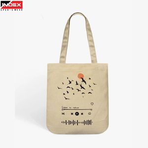 Sac fourre-tout en coton à prix avantageux, sac de courses réutilisable, sac à main en toile durable, sac d'épicerie écologique et élégant pour femmes - Product Image 1